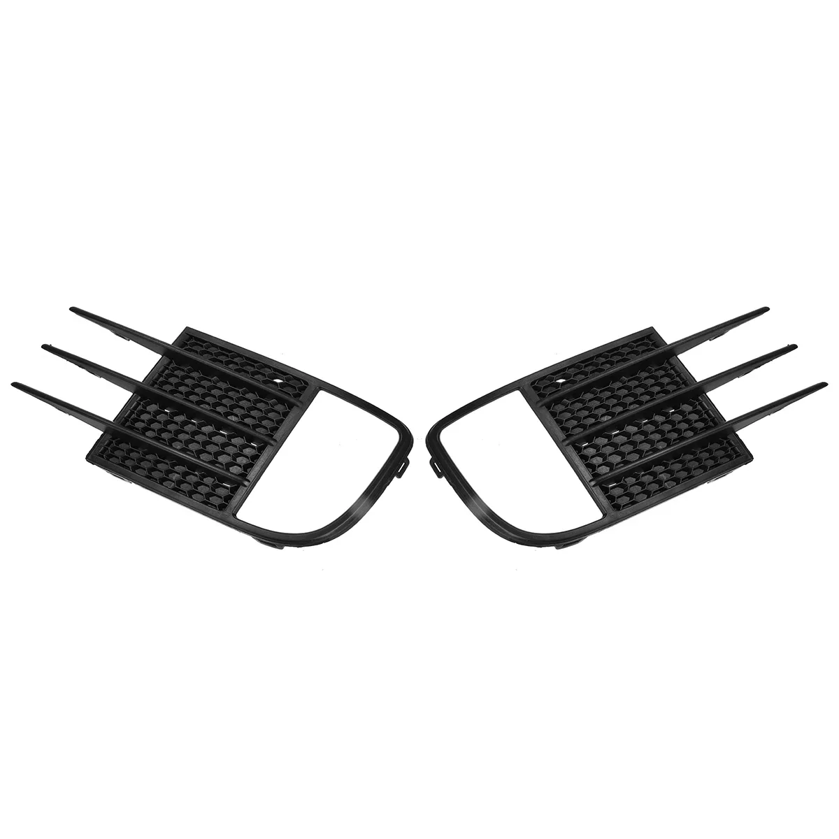 Pair For VW For Golf MK6 GTD & GTI 2009-2013 Glossy Black Car Front Bumper Fog Light Grille Grill Cover 5K0853665C 5K0853666C
