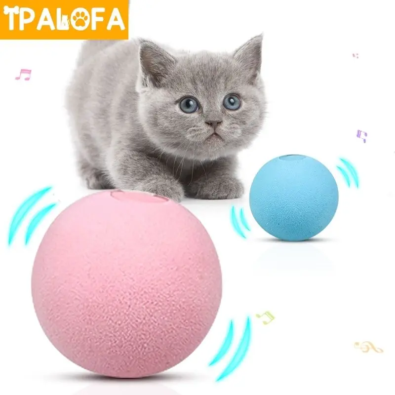 

Smart Cat Toys Interactive Ball Smart Touch Bird Frog Cricket Sound Balls Pets Chewing Playing Toy Catnip Cat Training Supplies