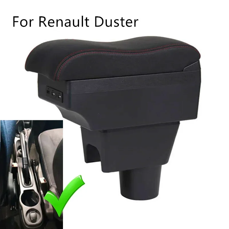 For Renault Duster Dacia I 2010-2019 Armrest Box Central Store Content Captur Armrest Box