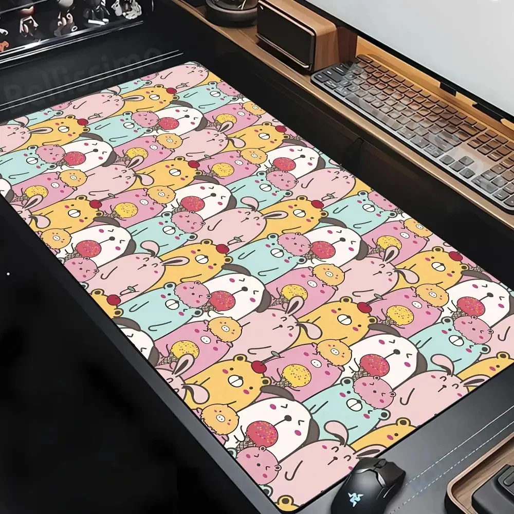 

Cute Dog Gamer Desk Mat MousePad Kawaii Bear and Pig Office Accessories Mouse Pad Game Computer Desk Large Mat Xxl Mouse Pad Set