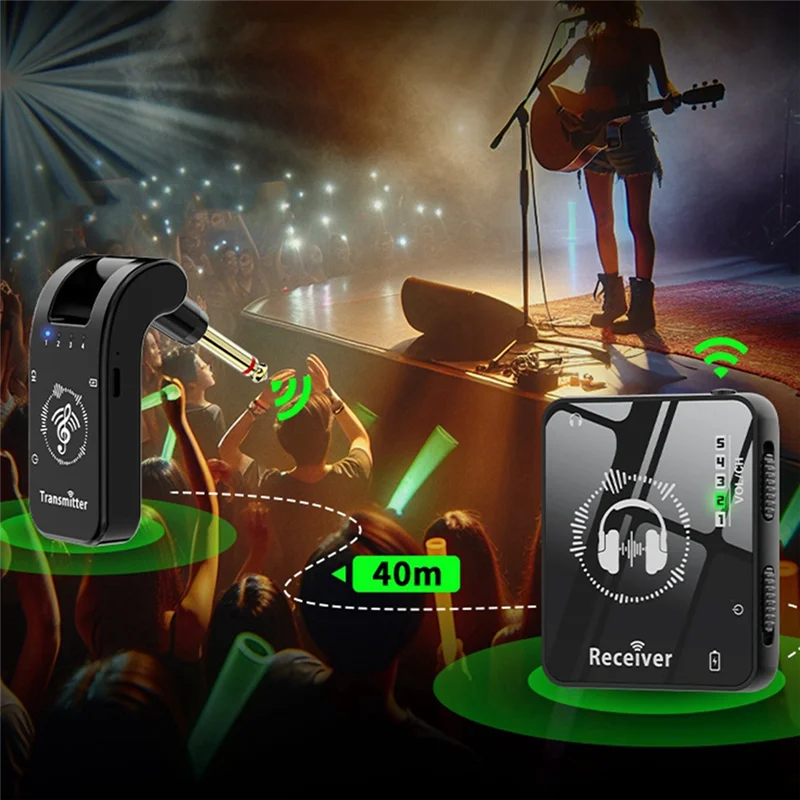 Niezawodny bezprzewodowy system transmisji monitora dousznego Bezprzewodowy system transmisji monitora dousznego Nadajnik i odbiornik, bezprzewodowy Ea