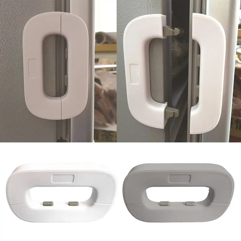 Plástico Anti-pinching Frigorífico Door Lock para crianças, segurança do bebê, trava de segurança do bebê, utensílios domésticos