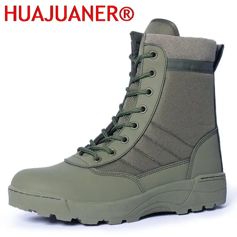 الأحذية التكتيكية الرجال الأحذية قوة خاصة الصحراء القتالية أحذية جيش في الهواء الطلق المشي لمسافات طويلة أحذية الكاحل الرجال أحذية السلامة العمل