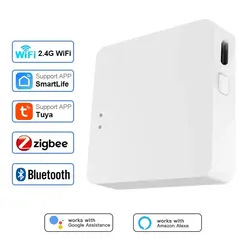 Tuya Multi Mode ZigBee Bluetooth Gateway Hub Wireless Smart Home Appliances telecomando Bridge Alexa Google Home Voice