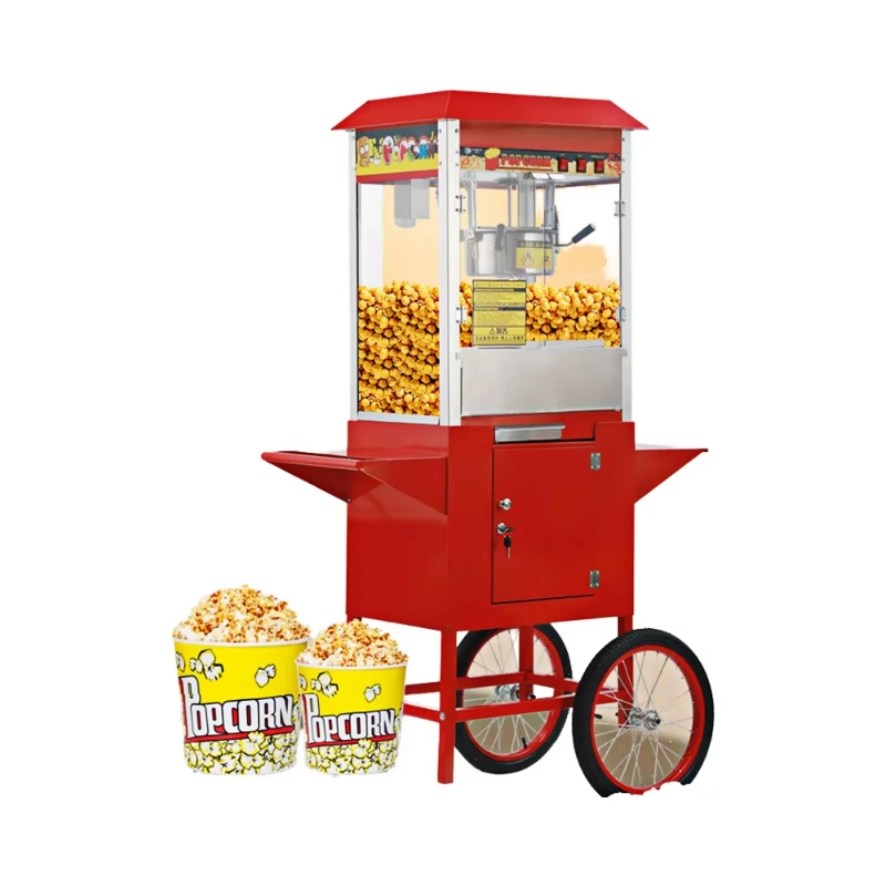 Commercial Electric Theatre Style Popcorn Machine Vending Machine High Output Oz Capacity Dual Voltage