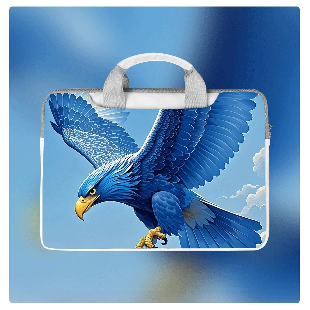 

Стильная сумка-портфель Eagle для ноутбуков 12, 14, 14.6, 15.6 дюймов из водонепроницаемой и ударопрочной искусственной кожи, сумка через плечо для MacBook, Apple, Dell, Asus, Huawei, подарок