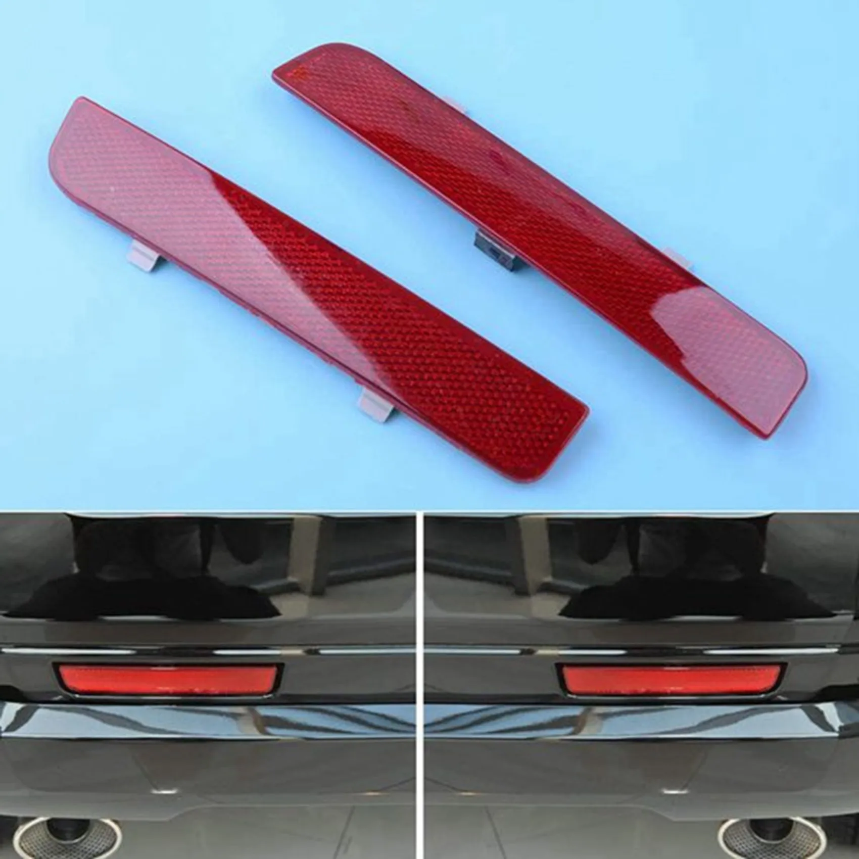 Left Bumper Reflector Rear Bumper Taillight Reflector for Land Rover Range Rover L322 Freelander LR2 LR006349