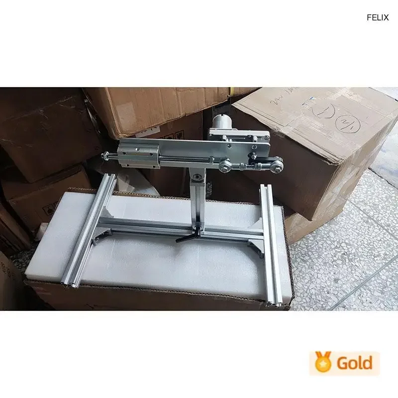

A1 DIY Design Reciprocating Cycle Linear Actuator with Metal Stands and Power Supply End Connector Telescopic Movement Mechanism