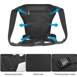 Motorcycle Leg Bag Oxford Cloth Waist Bag for Men Women Thigh Bag Splash-proof Drop Leg Bag Shoulder Bag for Outdoor Riding Bike