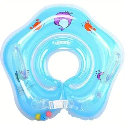 Baby Adjustable Swimming Ring Neck Ring Newborn Household Baby Bathing Ring 0-6 months Infants and toddlers