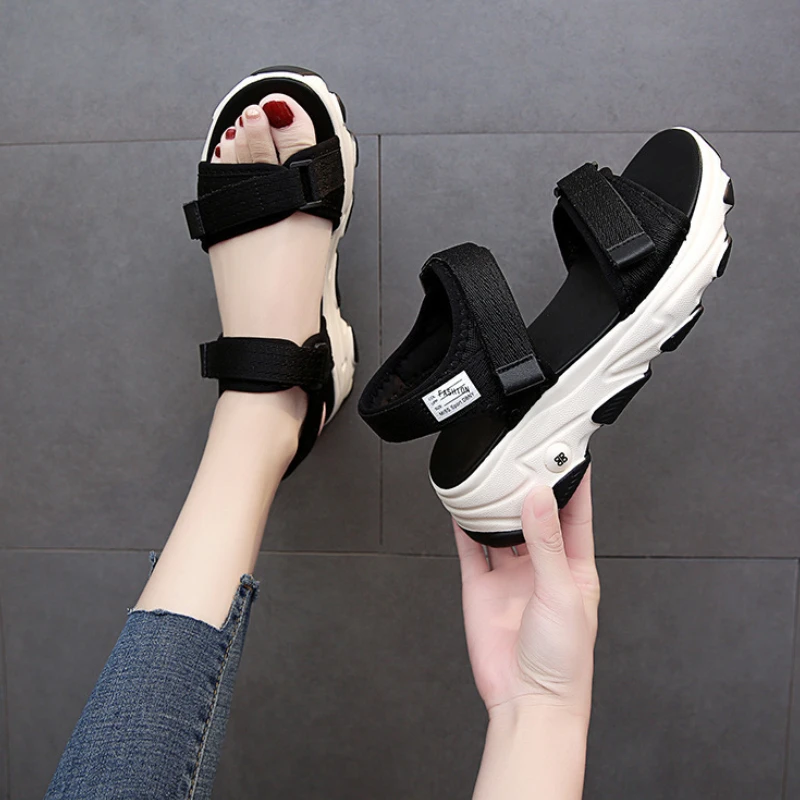 2023 Summer Sports Daddy Sandals Women New Ladies Shoes Fashion Casual Non-Slip Platform non-slip Beach Shoes Sandalias De Mujer