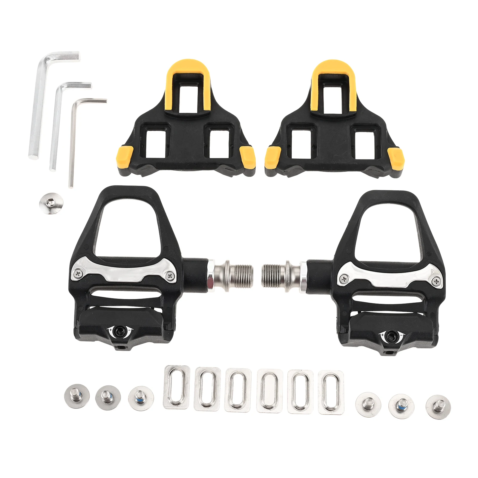 

Nylon Road Lock Tread (with Lock Plate) 9/16" SPD-SL Road Bike Pedals Lightweight Clipless Road Bike Pedals
