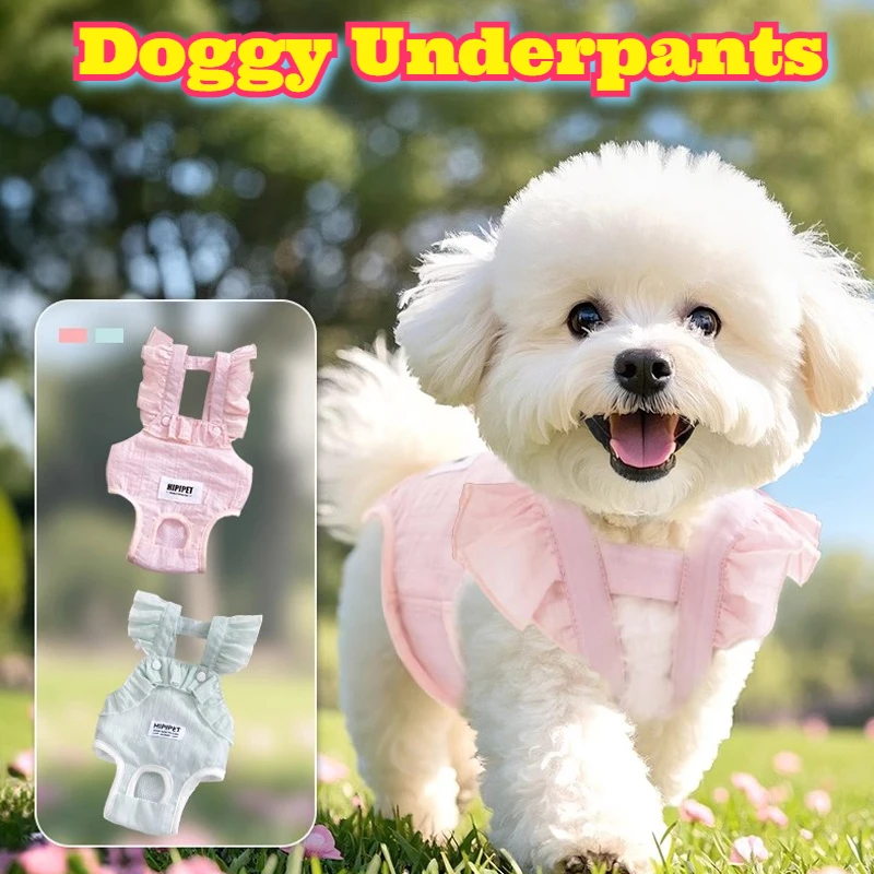 

Female Dog Heat Diaper Anti Mating Anti Mounting Excretable Reusable Washable Pet Physiological Pants Anti Slip Comfortable New