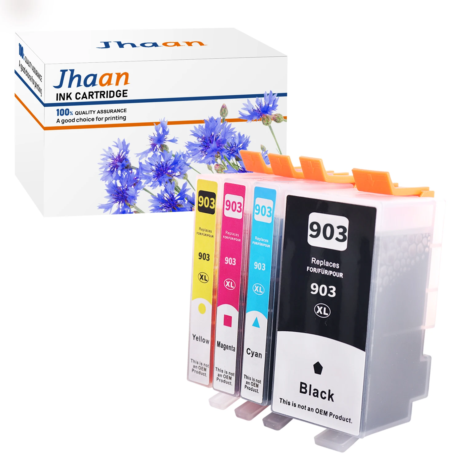 Jhaan 903XL Multipack Kompatibel mit HP 903XL für HP Officejet 6950 Druckerpatronen für HP Officejet Pro 6970