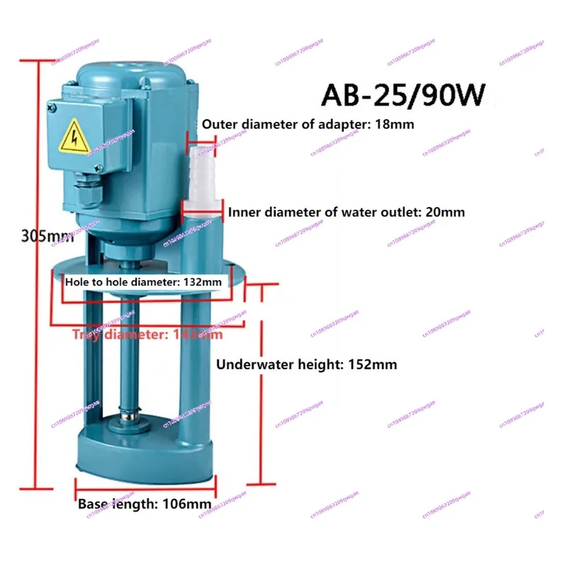 Suitable for flushing cooling medium 220V 380V 90W 25L/min machine tool cooling pump lathe oil pump three-phase electric pump