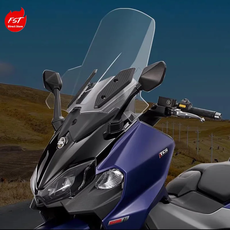 Modified Tall Wind Deflector for SYM TL508, High Clear, Perfect Fit, Upgrade Your Riding