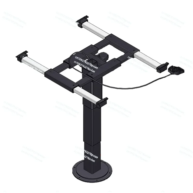 

RV lift rotating table legs, trailer modification accessories four sliding pneumatic lift 360 ° steering table rack