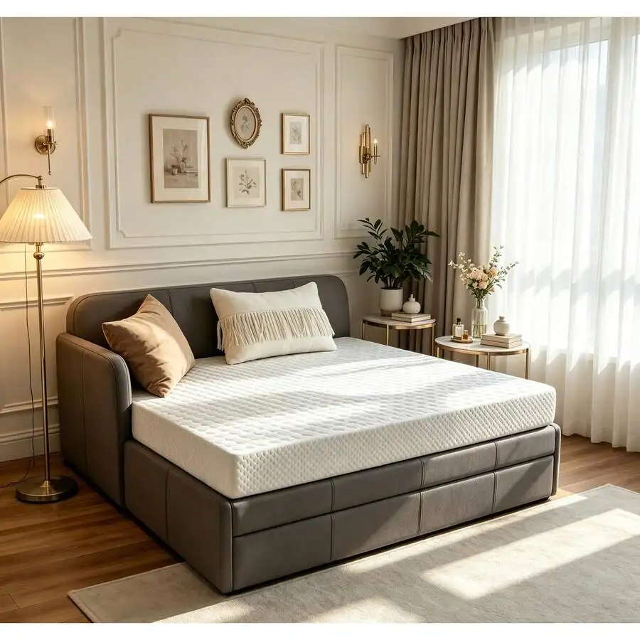 5 Inch Twin Memory Foam Mattress, Medium Firm Cooling Gel Mattress In A Box, Fiberglass-Free, CertiPUR-US Certified, Compatible