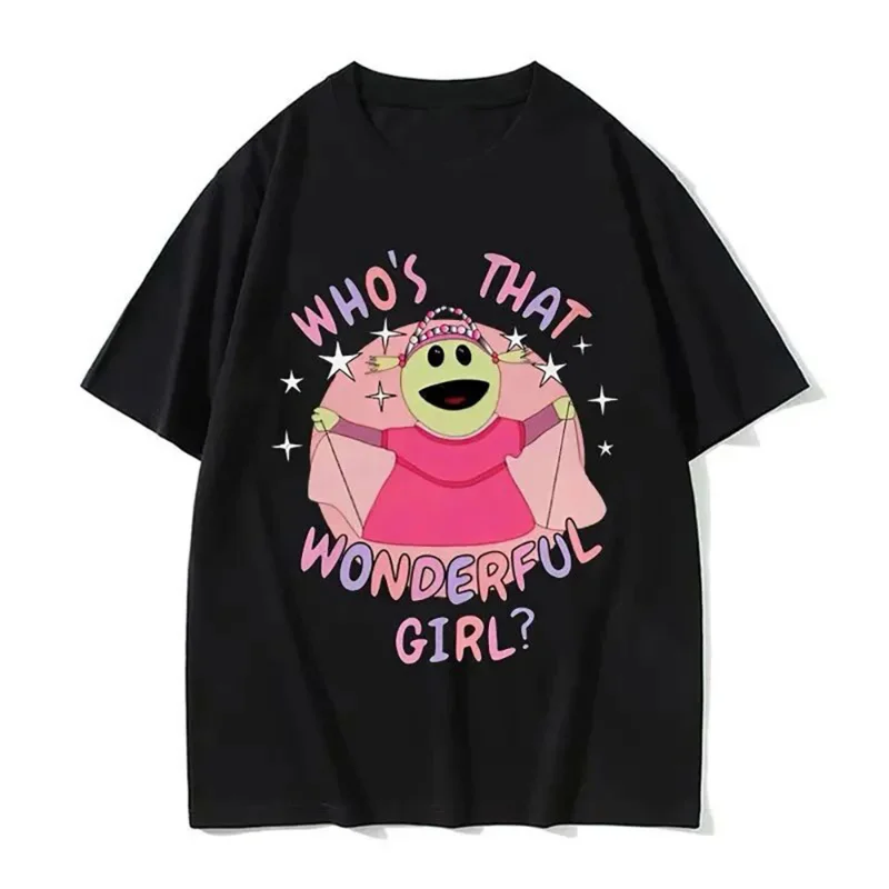 Fashion Women's T-Shirt Nanalan Who's That Wonderful Girl Tshirts I Love My Girlfriend Graphic Printing Tee-shirt 01336