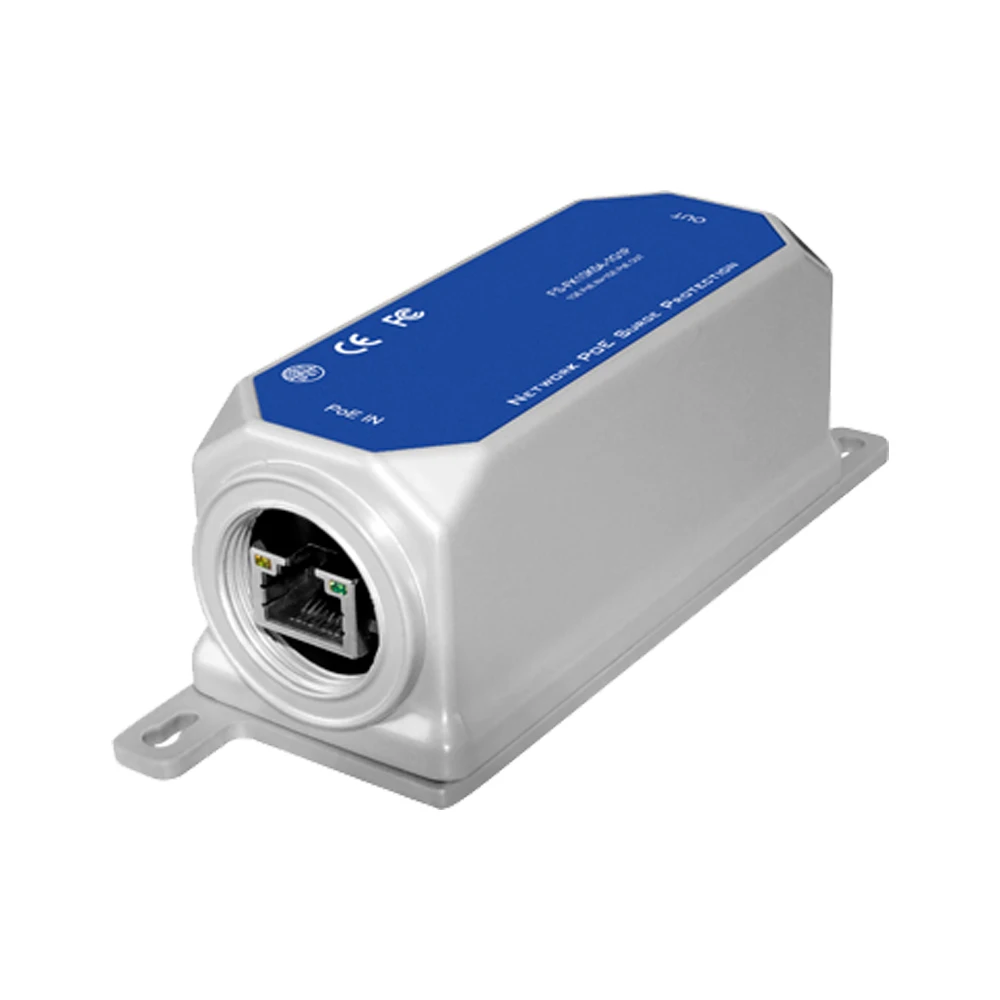 Outdoor Multi-Gigabit Surge POE Protector 2.5G/10G Speed Waterproof POE Arrester IP67 10KV SPD Lightning Protection for Network