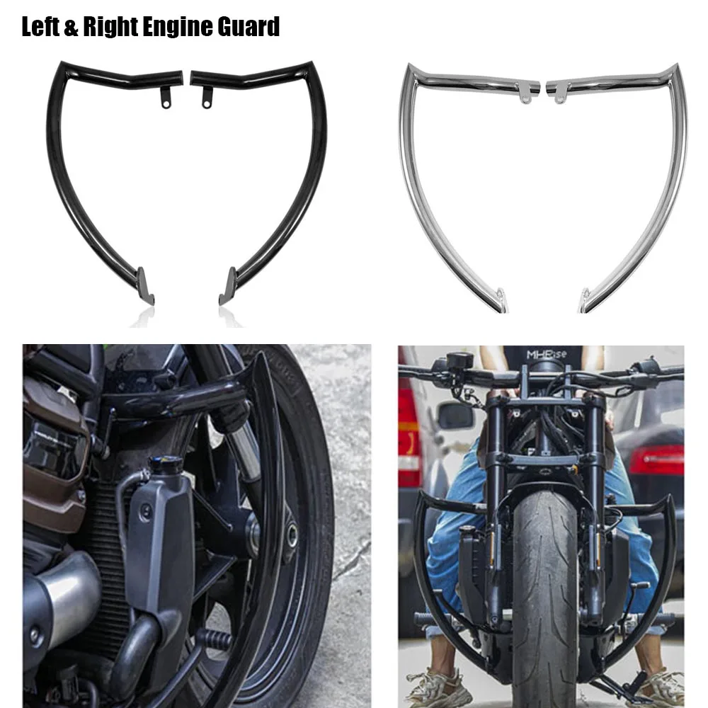 

Motorcycle Front Engine Guard Highway Crash Bar Frame Protection Bumper Protector For Harley Sportster S RH1250S 2021-2022