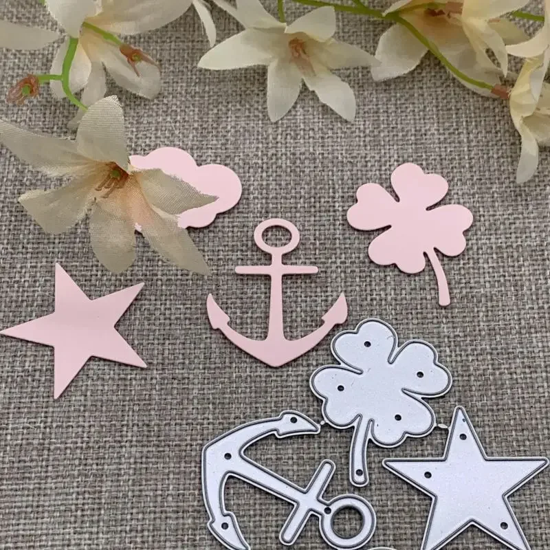 Anchor cloud four-leaf Metal Cutting Dies Stencils For DIY Scrapbooking Decorative Embossing Handcraft Die Cutting Template