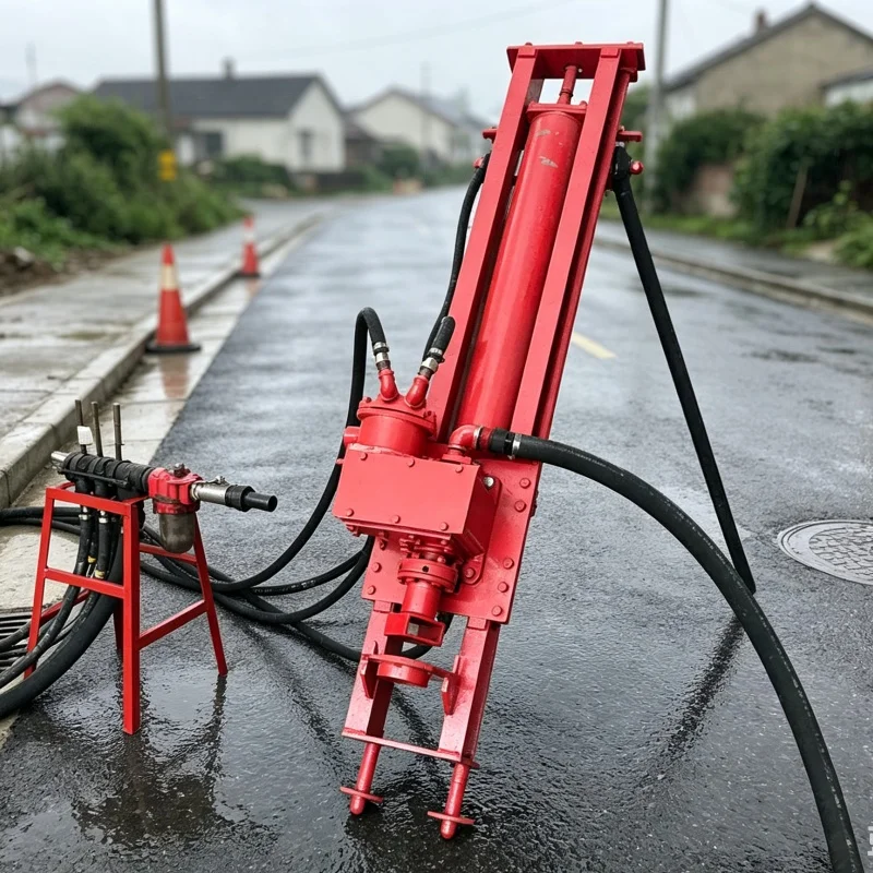 Customized Triangular Bracket Split DTH Drill Rig, Pneumatic Rock Drilling Machine for Engineering Mine Blasting Hole Drilling