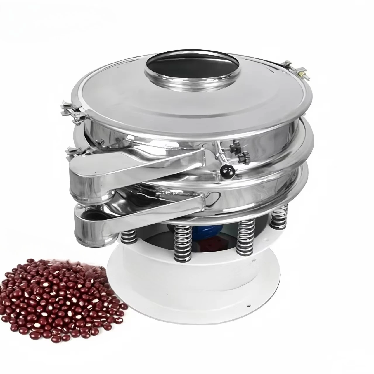 

Основные компоненты вибрационных отбора проб для оборудования для сухой и влажной фильтрации пищевых продуктов, включая двигатели для обработки зерна.