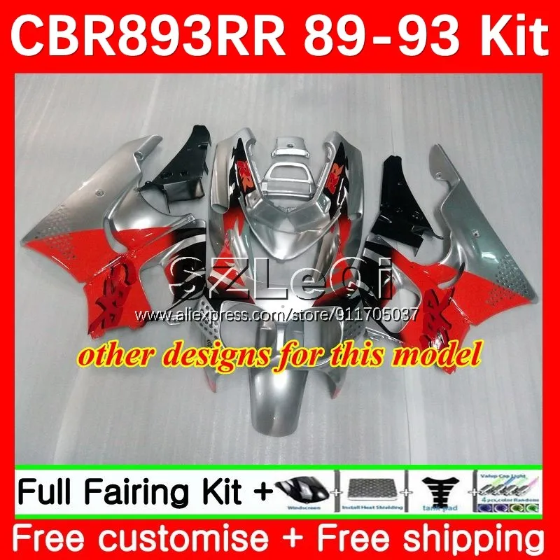 Fairing For HONDA CBR 893 893RR CBR900 CBR893 RR 89 90 91 92 93 44No.27 CBR900RR CBR893RR 1989 Stock color 1990 1991 1992 1993