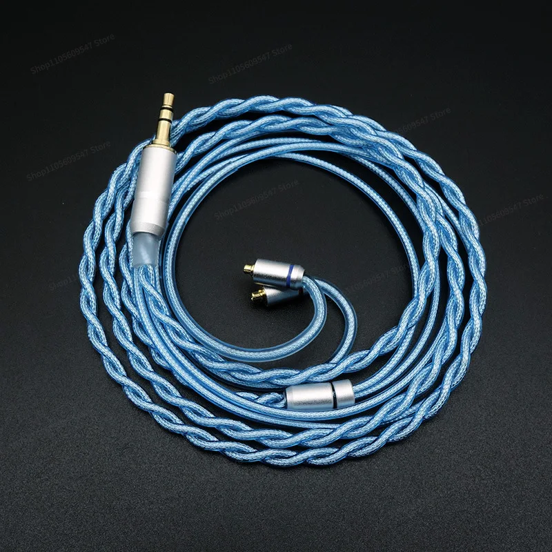 For  Audiophile Grade, Single Crystal Copper Silver Plating, Earphone Upgrade Cable 0.78/a2dc