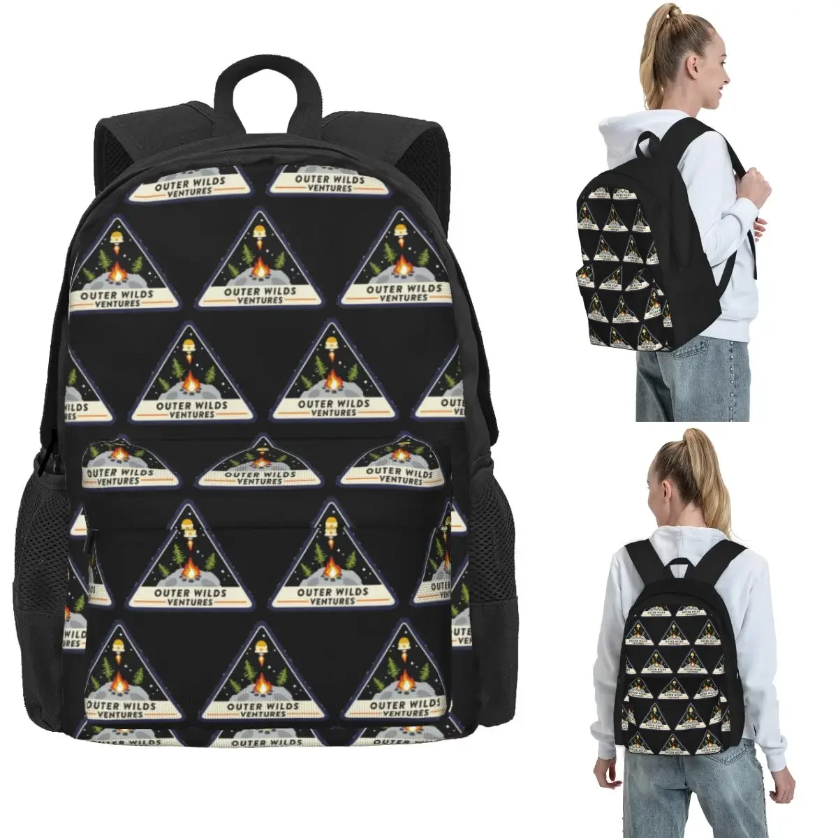 Outer Wilds Ventures Patch Backpack Hot Sale Daypack Large Capacity Children BookBag School Bag Shoulder Bags for Men Women