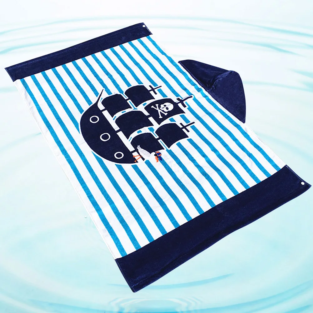 Asciugamano con cappuccio Bambini Bambini Bagno grande in cotone Avvolgimento da spiaggia ad asciugatura rapida Accappatoio con cappuccio per bambini Grafica dei cartoni animati