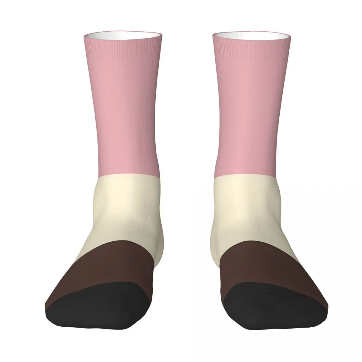 Neapolitan Drip Ice Cream Kawaii Socks Gym Cartoon Pattern Socks