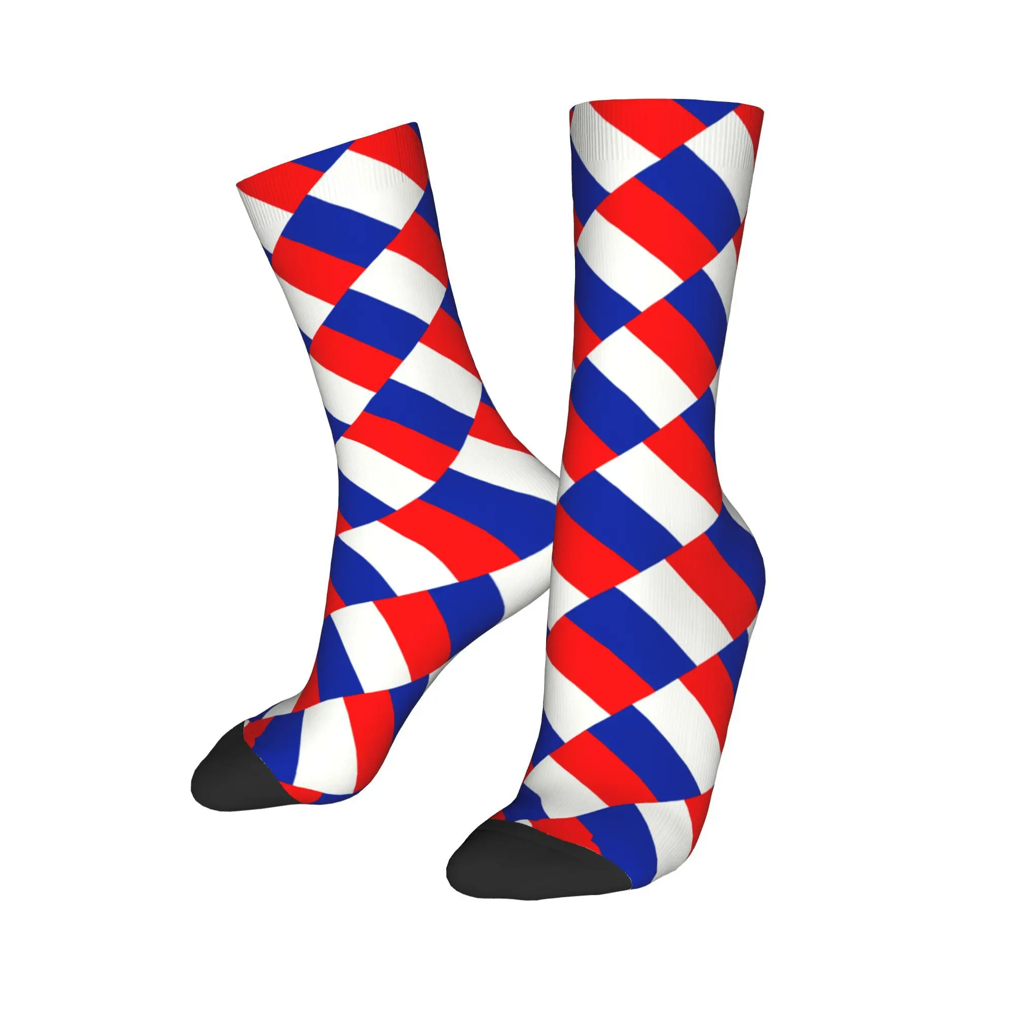 사용자 정의 재미 있은 프랑스 국기 프랑스 양말 여성 남성 따뜻한 3D 인쇄 농구 스포츠 양말