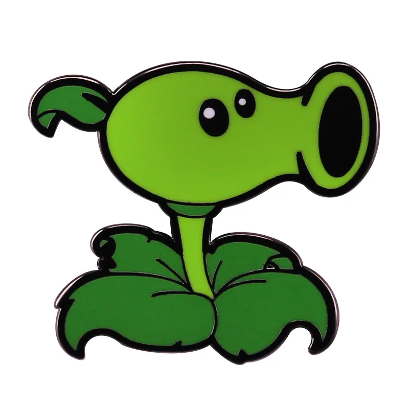 Game Brooch Plant Badge Clothing Hat Pin Cartoon Metal Accessories