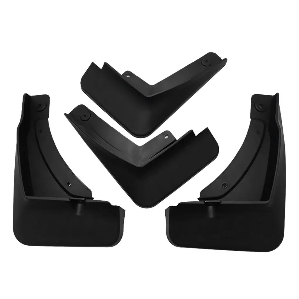 4pcs Plastic Car Mud Flaps Splashing Guards Effectively Easy Installation High Performance