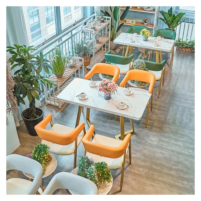 # Modern Restaurant Furniture Dessert Cafe Coffee Shop Restaurant Table And Chairs Sets For Restaurant