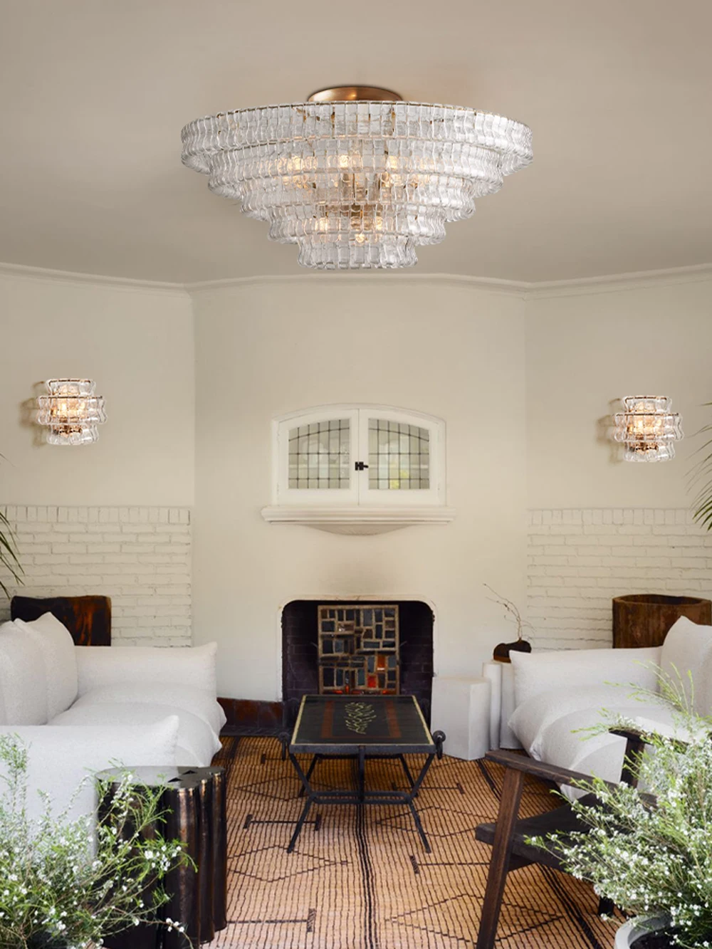 Murano Design Dimmable LED 2-5 Tier Chandelier