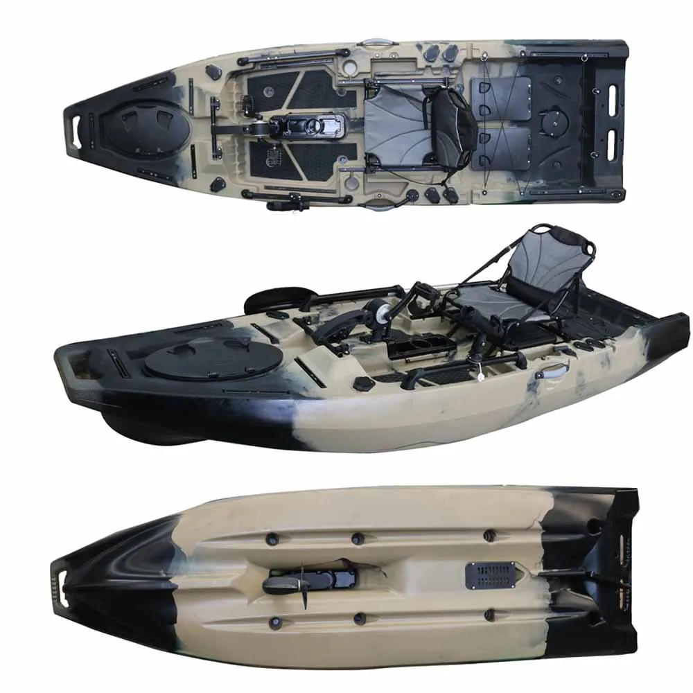 

Новый рыболовный каяк VK42 ORCA II 2026 года с педальным приводом и электромотором, аксессуары, на 1 человека, гарантия 1 год, водонепроницаемый, из полиэтилена