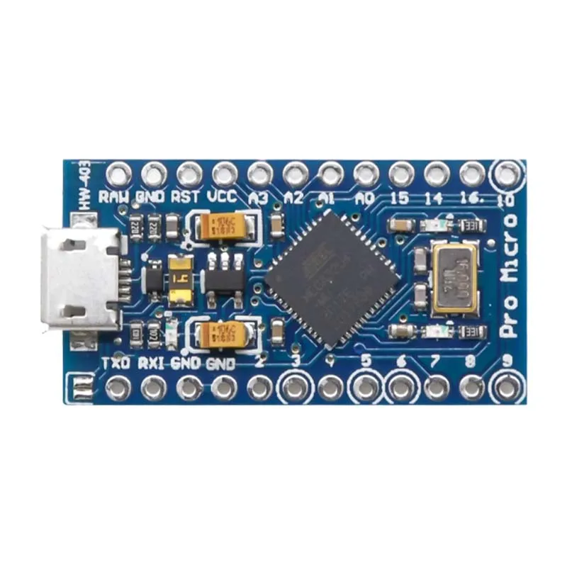 Pro Micro for Arduino IDE V1.0.1 ATmega32U4 5V/16MHz Module &2 Row Pin Header For Leonardo Micro-USB Development Module image 3