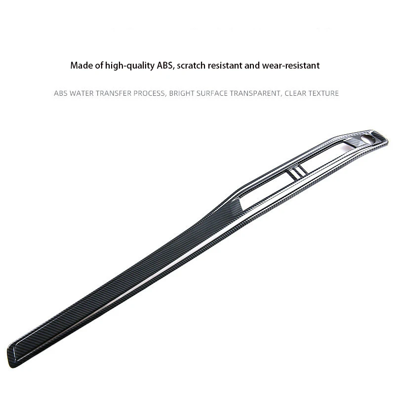 For Ford Explorer U625 2023 2024 2025 Carbon Fiber Texture Center Console Dashboard Navigation Trim Interior Accessories view 6