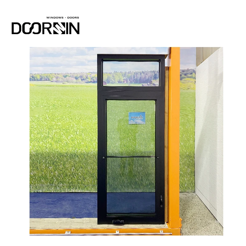 Doorwin-ventanas abiertas de manivela de aluminio para el hogar residencial, ventanas personalizadas con Triple acristalamiento, a prueba de robos, a prueba de sonido