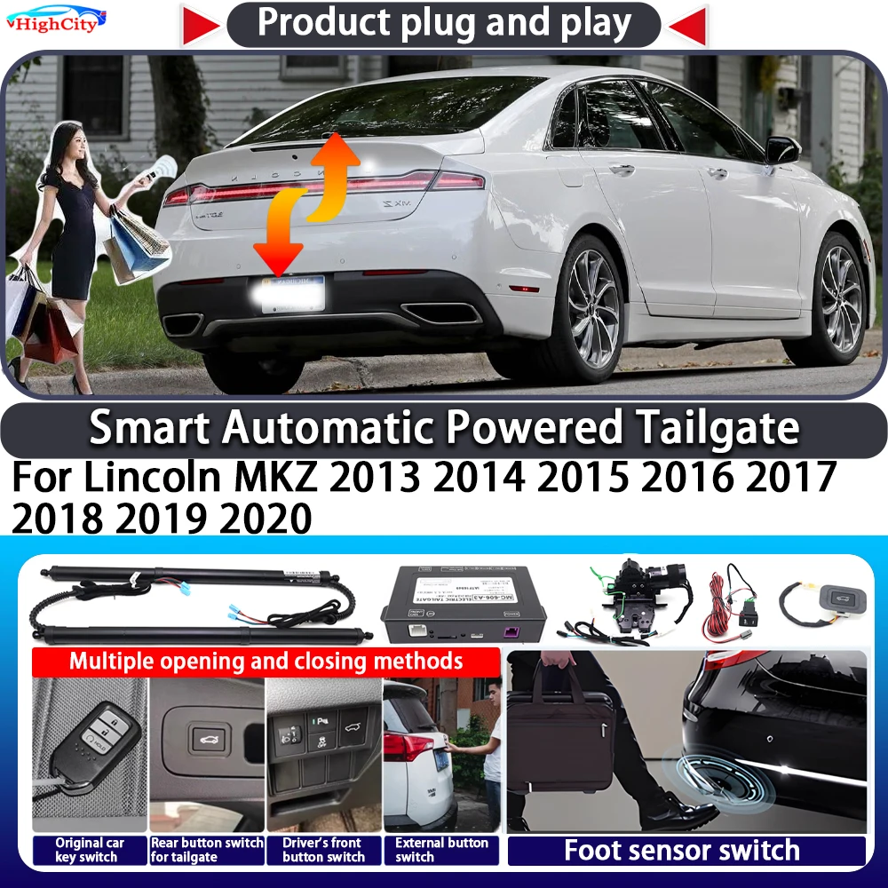 

For Lincoln MKZ 2013 2014 2015 2016 2017 2018 2019 2020 Smart Automatic Powered Tailgate Key Control Trunk Lift Power Tailgate