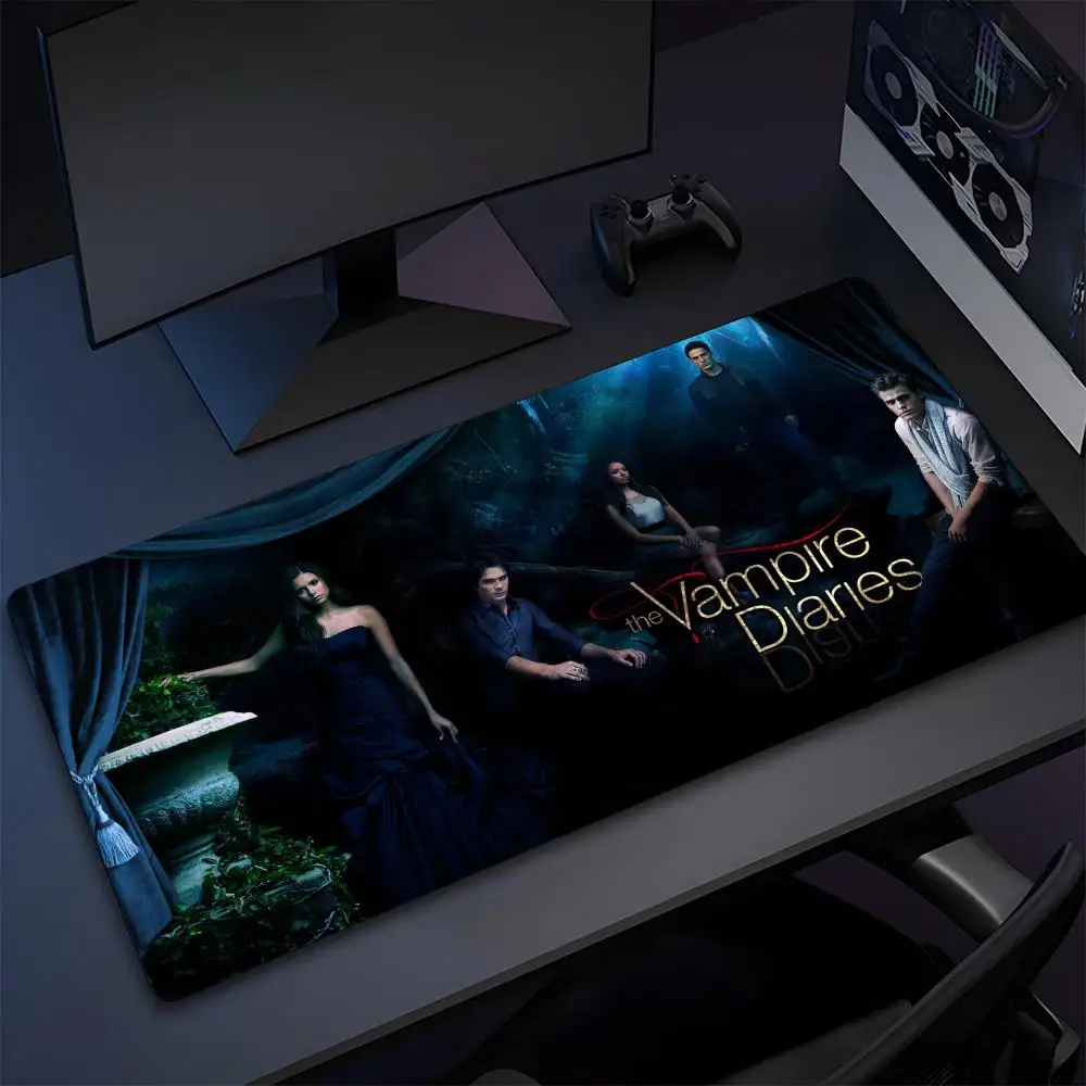 The Vampire Diaries Mouse Pad Gamer Pc Gaming Accessories Rubber Mat XXL Deskmat Mats Keyboard Cabinet Mause Laptops