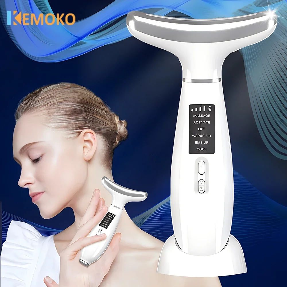 

Face Neck Lifting Machine EMS Microcurrent Photon Therapy Beauty Device Anti Wrinkle Remove Double Chin Massage Care Beauty Tool