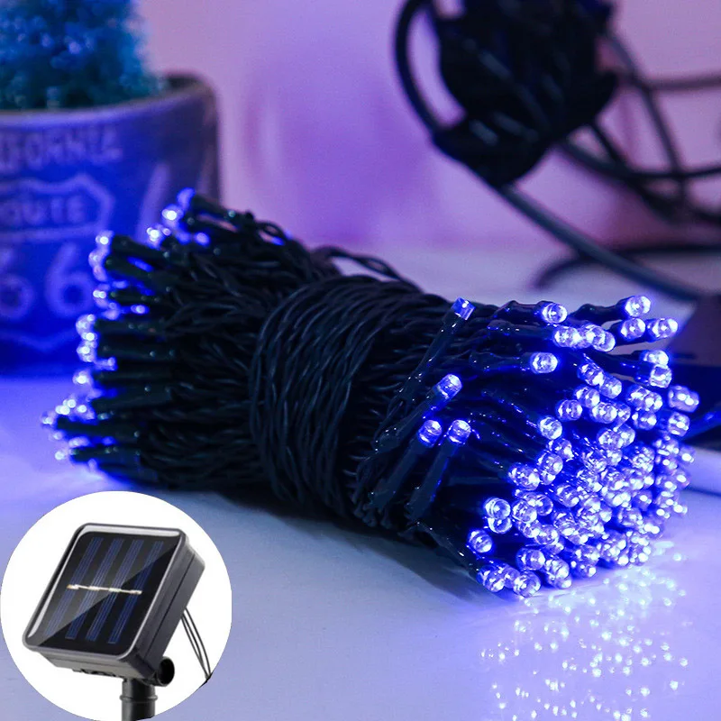 Outdoor LED Solar Light String Flashing Light Halloween and Christmas Decoration Courtyard Garden Atmosphere Decoration Light