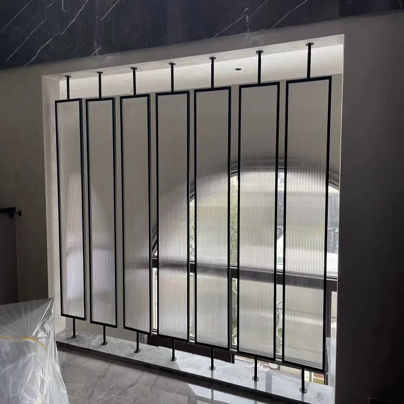 ej-Beautiful Aluminium Frame Soundproof Office Partition Wall Movable Half Tempered Glass Room Divider for Interior Decoration&