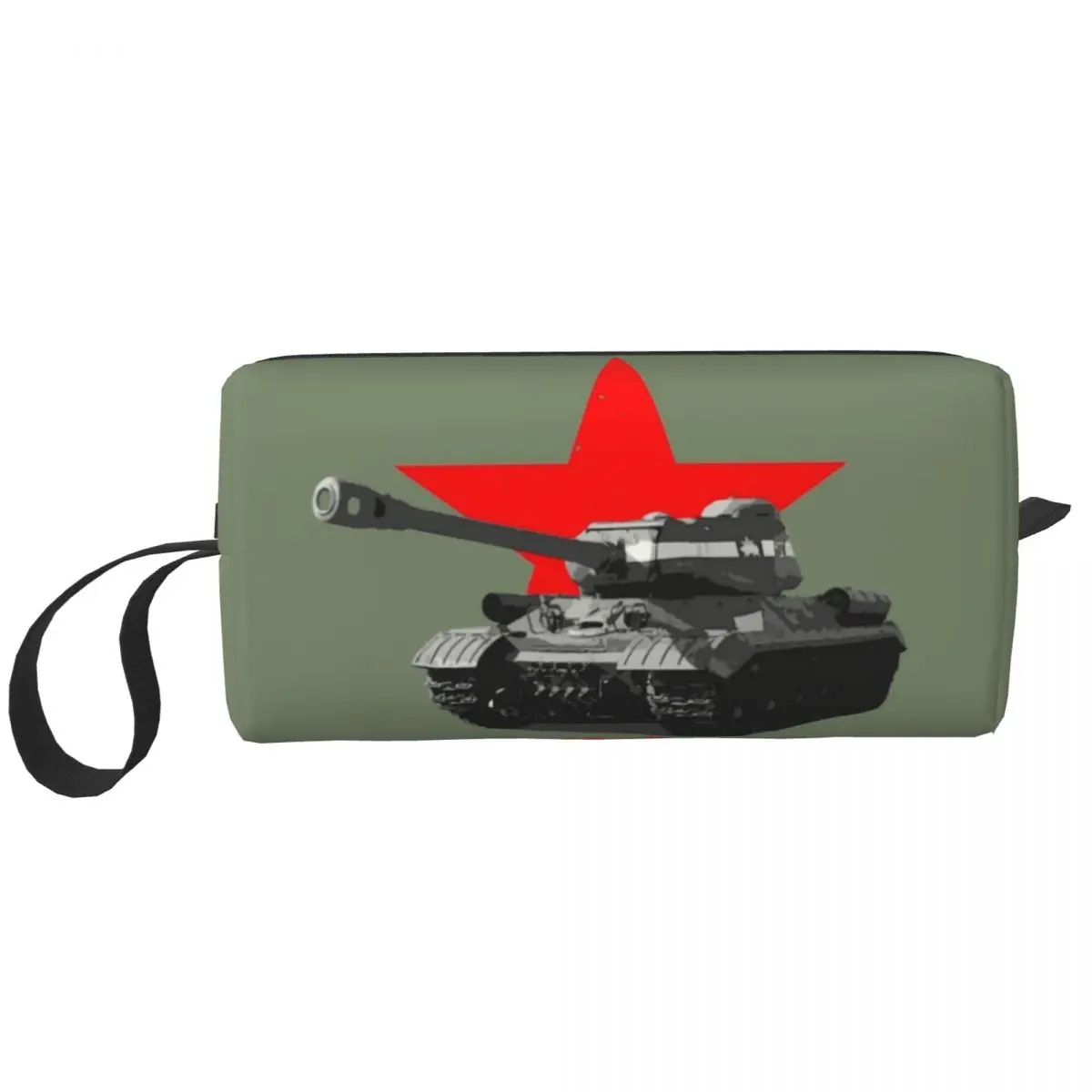 IS-2 Iosif Stalin Military Tank Makeup Bag for Women Travel Cosmetic Organizer Cute Soviet Union Urss War Storage Toiletry Bags