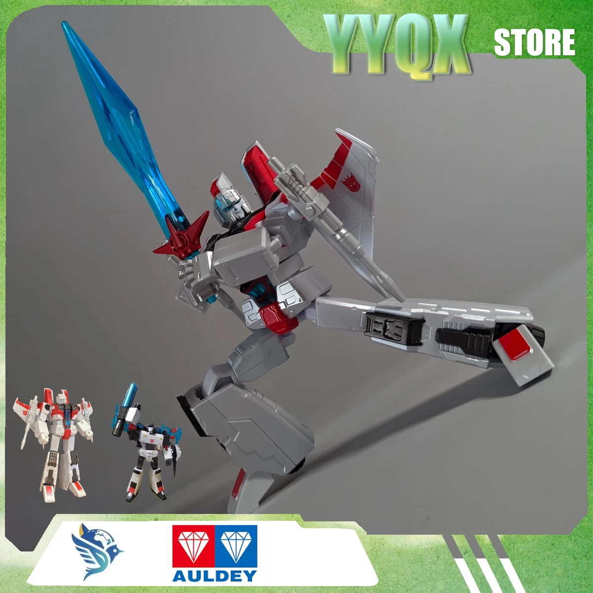 AULDEY 2026 New Transformers Megatron Starscream Robot Model Periphery Movie Collection Boy Transform Movable Gift Cool Cartoon