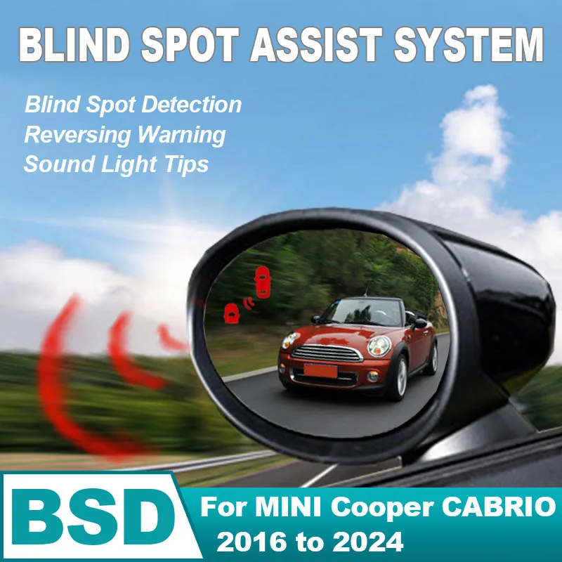 Car For MINI Cooper CABRIO 2016 to 2023 2024 Blind Spot Monitoring System BSD BSA BSM Radar Parking Sensor Assist Lane Changing